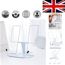 Image of Light Blue Adjustable Cookbook Stand - Perfect for Reading & Online Classes