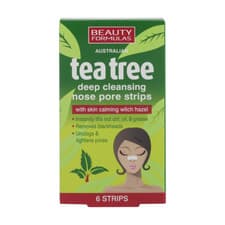Image of Beauty Formulas Tea Tree Deep Cleansing Nose Pore Strips 6pcs pack