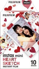 Image of Instax Mini Film 10 Shot Pack, HEARTS Border