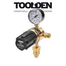 Image of Draper 70151 230 Bar Industrial Gas Bottle Regulator with Single Gauge