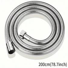 Image of Premium Flexible Stainless Steel Shower Hose Chrome Bathroom Bath Pipe 1.5m - 3m