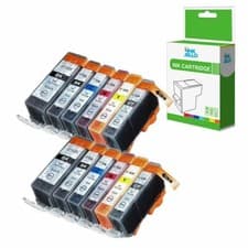 Image of 12 Ink Cartridge For Canon Pixma MG6150 MG6250 MG8150 MG8170 MG8250 PGI-525