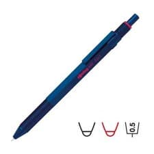 Image of rOtring 600 3-in-1 Multi-Pen Iron Blue Ballpoint & 0.5mm Pencil, Twist Mechanism