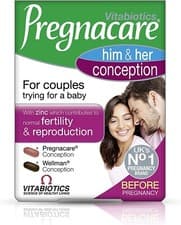 Image of Vitabiotics Pregnacare Him And Her Conception 60 Tablets FREE POSTAGE