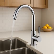 Image of ECOSPA Kitchen Mixer Tap Modern Chrome Monobloc Sink 360 Swivel Spout Arch