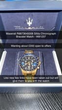 Image of Maserati Men's Watch R8853140001 Sfida Stainless Steel Bracelet