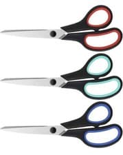 Image of Pack of 3 Multipurpose Scissors 8'' - Best For Home, School, Office & Outdoor