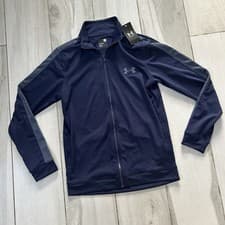 Image of Under Armour Men’s Full Zip Knit Long Sleeve Training Tracksuit Jacket Small New