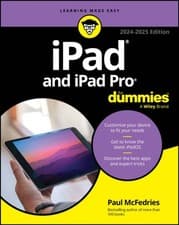 Image of iPad and iPad Pro For Dummies by Paul McFedries PAPERBACK 9781394241286