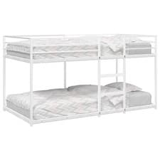 Image of Bunk Bed without Mattress White 90x190 cm Steel