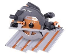 Image of Evolution 027-0001 R185CCSX Circular Track Saw Kit 185mm 1600W 240V EVL185CCSXP