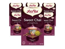 Image of Yogi Tea, Sweet Chai, Organic Herbal Naturally Caffeine 34 g (Pack of 6)