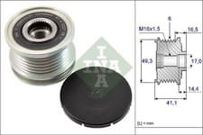 Image of ✅Fits INA 535 0178 10 ALTERNATOR FREEWHEEL CLUTCH   ⭐UK Seller⭐