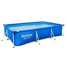 Image of Bestway Steel Pro Frame Rectangular Swimming Pool Set with Pump - 300 x 201cm
