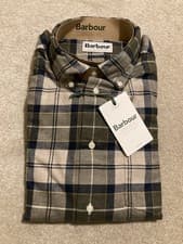 Image of BARBOUR ‘Fortrose’ BRAND NEW WITH TAGS Tailored Shirt Men’s Medium 42”chest