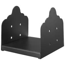 Image of 2 Pcs 8x8 Post Base Bracket Wood Fence Post Anchor Inner Size 7.9x7.5 in