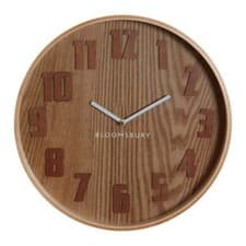 Image of Vitus Brown Grain Large Wall Clock