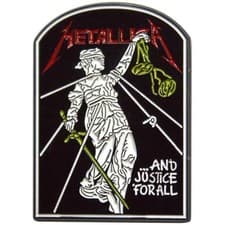 Image of Metallica - Pin Badge And Justice For All Tombstone - Collectable Ena - D500z