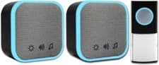 Image of Uni-Com Wireless Portable & Plug-in Door Chime Set, 150m Operating Range, 30 Di