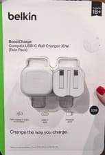 Image of Belkin BoostCharge Compact Wall Charger 30W Twin Pack USB C