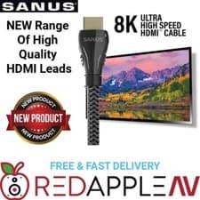 Image of SANUS 8K 60Hz In-Wall Premium High Speed HDMI Cable 1m–4m – FREE Post