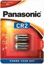 Image of 2x Panasonic CR2 3V Lithium Power Photo Battery DLCR2 KCR2 CR17355 Camera