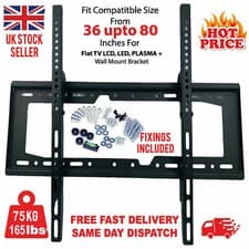 Image of Wall Mount TV BRACKET 36-80 INCHES UP TO 75KG LOAD LED LCD PLASMA TV SUPPORT UK