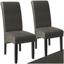 Image of Dining Chair Ergonomic Kitchen Living Room Chairs Solid Wooden Legs Padded Seat