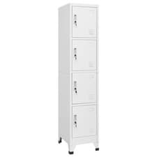 Image of Locker Cabinet with 4 Compartments 38x45x180 cm