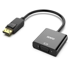 Image of DisplayPort To VGA DP Computer to VGA Screen Adapter Gold-Plated Converter 1080P