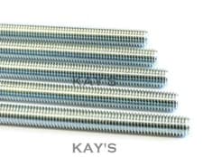 Image of ALL THREAD FULLY THREADED ROD ZINC PLATED STUDDING BAR 300mm & 1m LENGTHS M3-M30