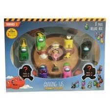 Image of Among us Series 2 Crewmate Figures 5 Accessories 8 Pack Deluxe New Box 2 of 2