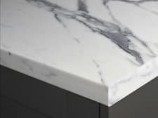 Image of Marble Veneto Calcutta Effect Worktop Laminate 1 METRE LONG X 600 X 38mm