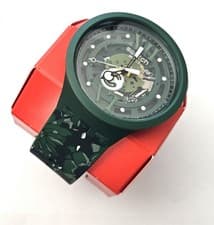 Image of SWATCH SPECIAL 2022 Big Bold - SB05G104 - Camoflower GREEN New