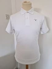 Image of Barbour International. Mens Polo Shirt. Large. White. New With Tags. RRP £50