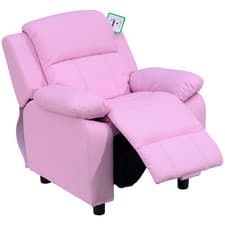 Image of HOMCOM Kids Recliner Armchair Game Chair Sofa Children Seat In PU Leather
