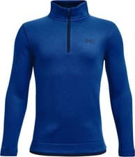 Image of Under Armour SweaterFleece Junior Training Top Blue Long Sleeve Half Zip Kids