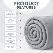 Image of Luxury Weighted Blanket King 7kg 150x200cm Glass Beads "New Opened"