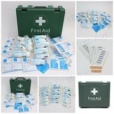 Image of 10, 20 or 50 Person HSE First Aid Kit in Sturdy Box - or Complete Refill Option.