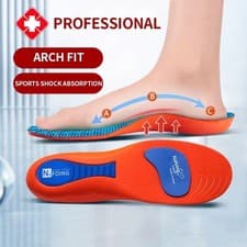 Image of Orthotic Insoles For Arch Support Plantar Fasciitis Flat Feet Gel Heel Back Pain