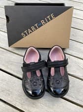 Image of Girls Startrite School Shoes Dance Size 5F Black £44 Brand New In Box