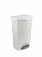 Image of ADDIS 50L FOOT PEDAL BIN DUSTBIN PLASTIC RUBBISH PAPER WASTE KITCHEN OFFICE BINS