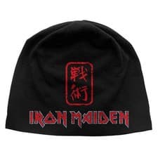 Image of Iron Maiden Unisex Beanie Hat Senjutsu JD Print Black