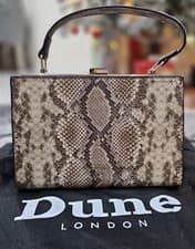 Image of Dune Brown Faux Leather Handbag - New