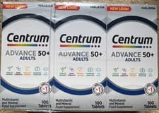 Image of Centrum Advance 50 Plus Multivitamin Tablets  (3 Packs of 100 Tablets)