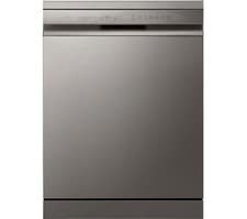 Image of TieDex UK LG QuadWash DF355FP Full-Size WiFi-enabled Dishwasher - Platinum