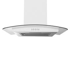 Image of Statesman CGH160GS Curved Glass Chimney Cooker Hood 60cm Silver 3 Speed Settings
