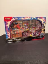 Image of Pokomon TCG Mega Lucario EX Premium Figure Collection Box - NEW SEALED Pokémon