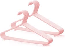 Image of Adult Plastic Coat Hangers - 25Pk, Strong Clothes Hangers for Clothes Rail & Clo