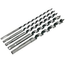Image of 5 Piece Auger Bits Set Wood Drill Bit Long Hex Shanks SDS Shank 230mm Drilling